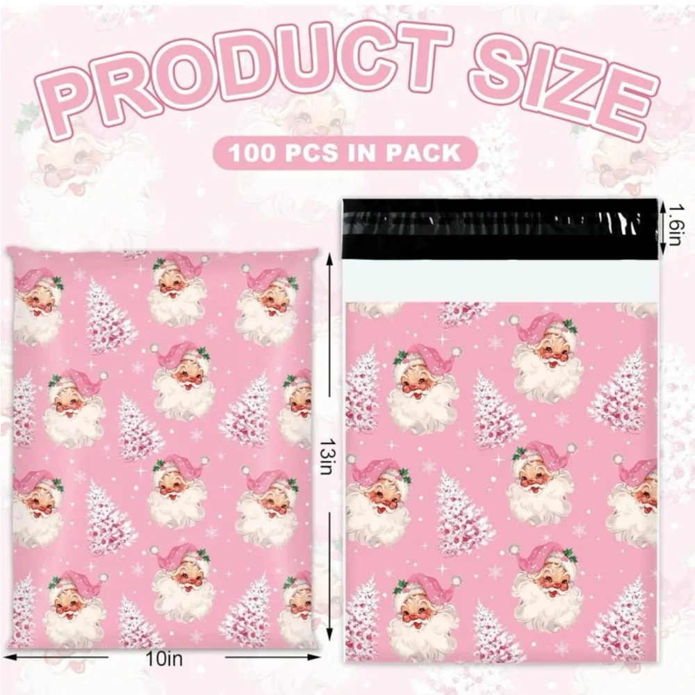 Vintage Santa Baby Poly Mailers 10x13